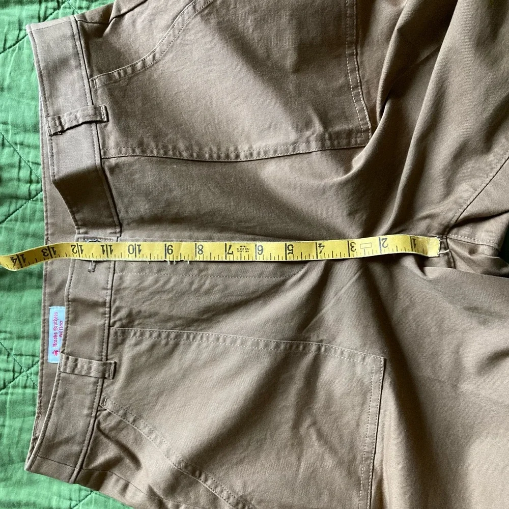 Brooks Brothers Stretch Cotton Twill Cropped Wide-Leg Pants - Picture 6 of 10